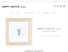 Tablet Screenshot of happycactusdesigns.com